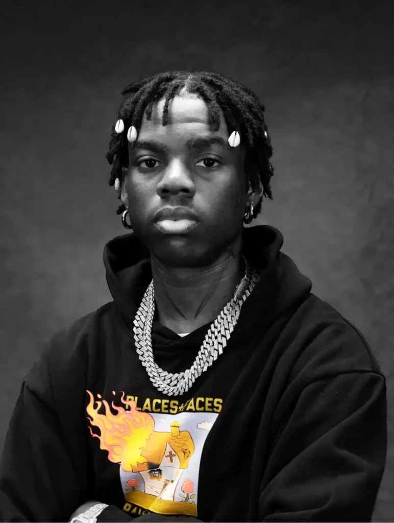 A portrait of Rema at Glitch Africa music